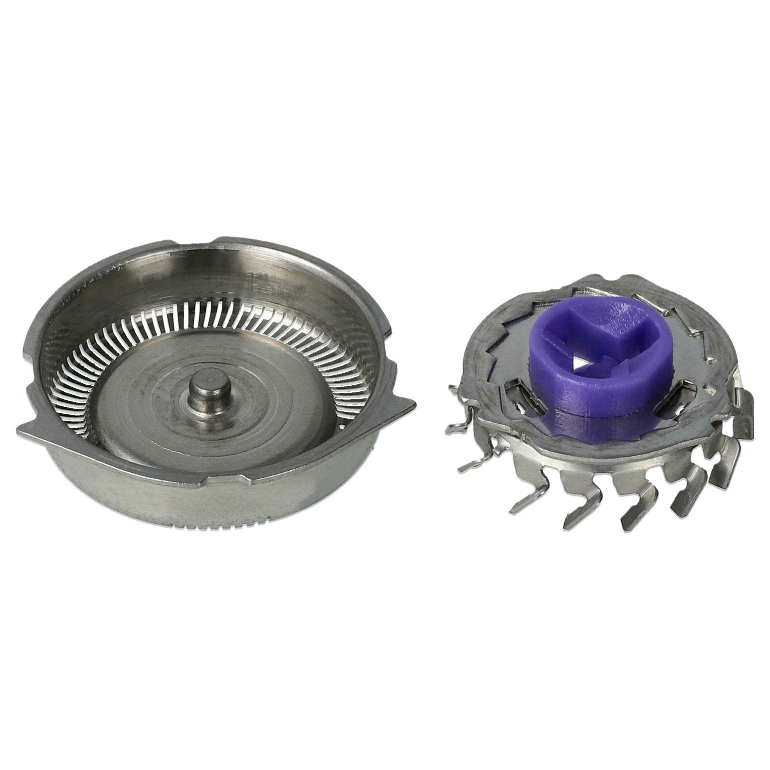 6x Cabeças de Corte para Philips HQ8, SH50 - Compatível com Barbeadores Elétricos Philips, Prata - Image 4