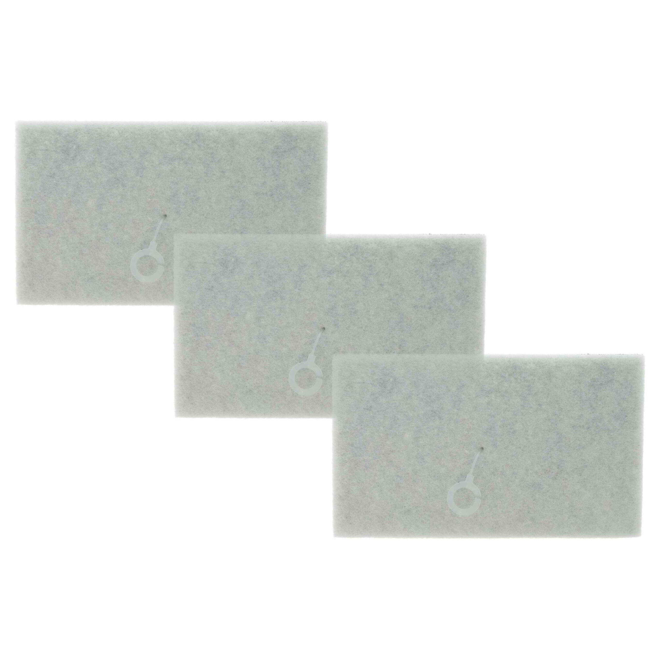 Pack 3x Filtros de Exaustão para Aspirador Philips CP1102/01 vhbw