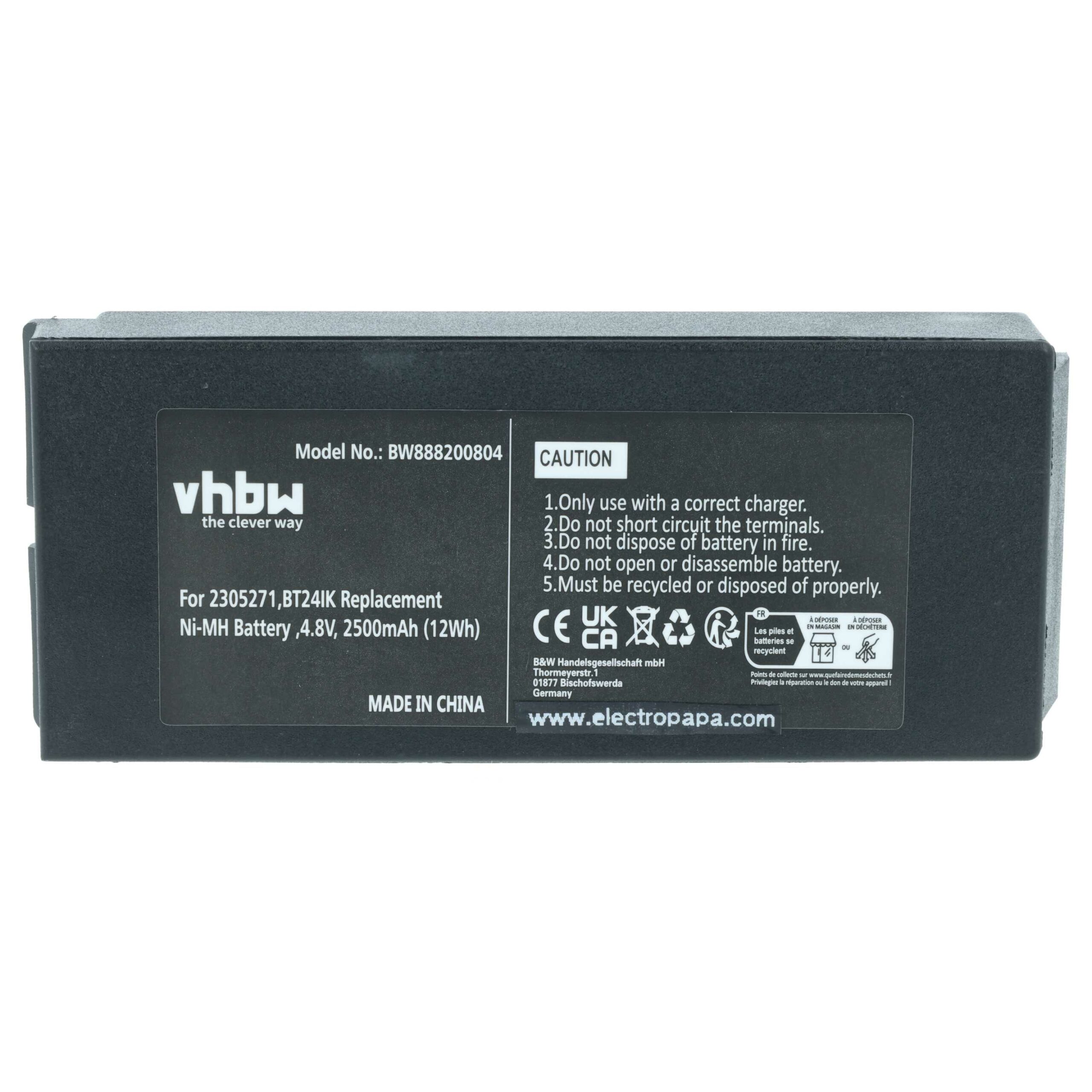 Pack 5 Baterias vhbw Compatíveis com Danfoss 2305271 e Comandos Ikusi/Iribarri - 2500 mAh - Image 3