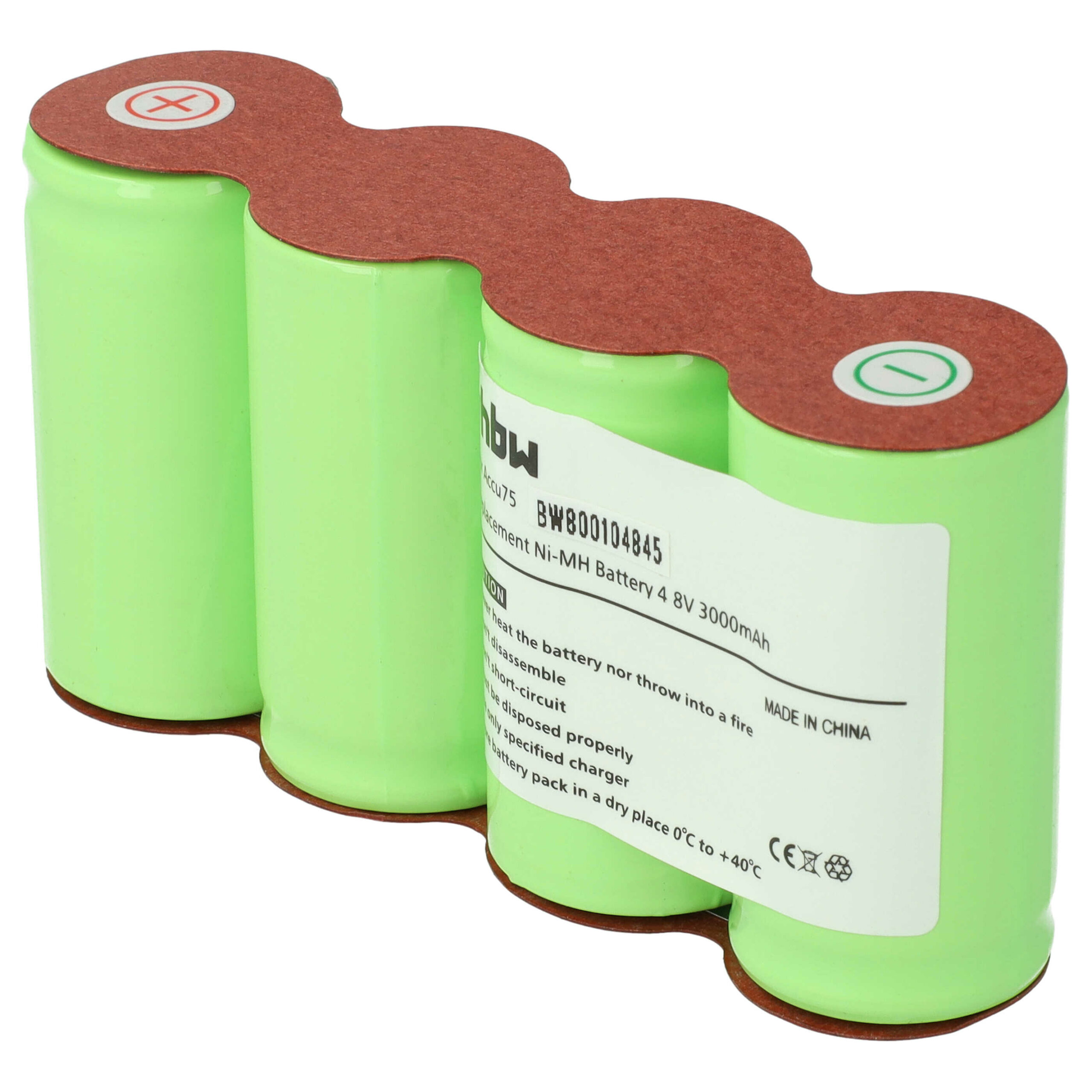 Bateria vhbw 4.8V 3000mAh NiMH para Gardena Accu45, Accu75, Vileda Ultramat Electro System - Image 3