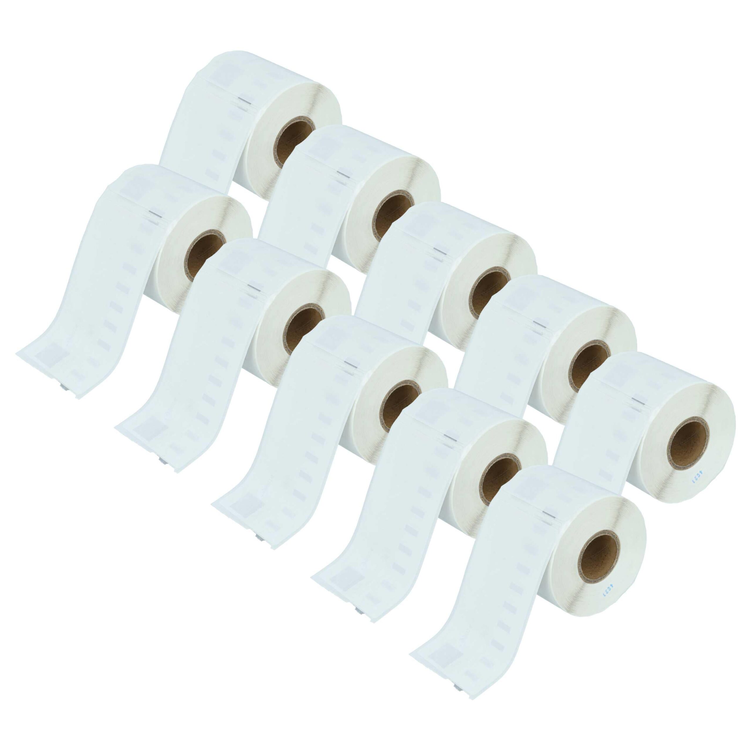 10x Rolo de Etiquetas Compatível com Dymo 99014 - 54 mm x 101 mm
