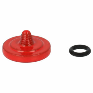 Botão de Disparo Metálico Vermelho para Câmaras Fujifilm, Leica, Kodak, Nikon - vhbw