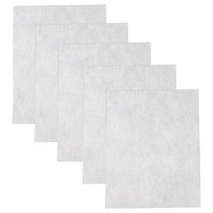 5x Sacos de Filtro de Velo Corte à Medida para Aspirador Universal - Branco vhbw