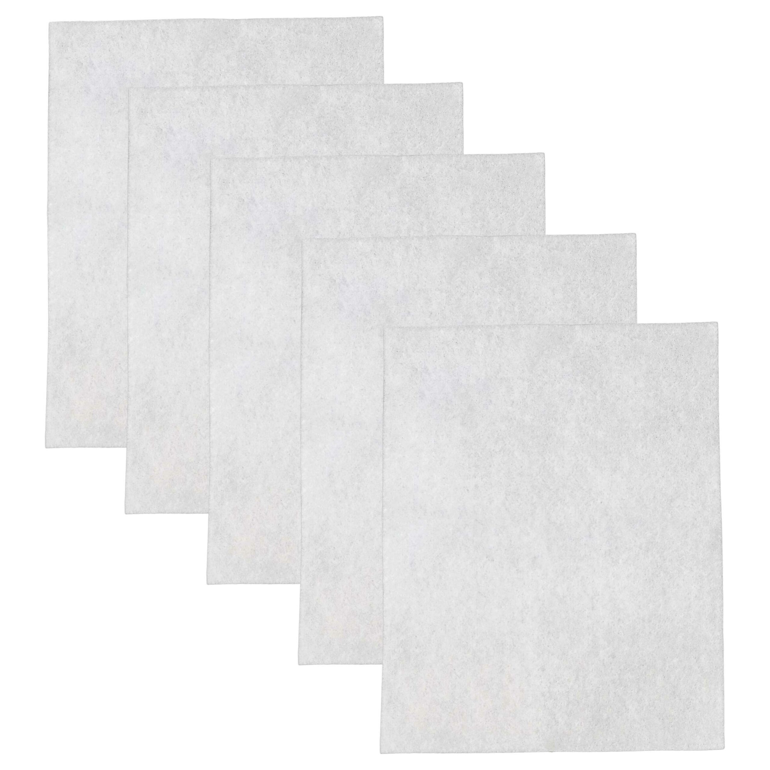 5x Sacos de Filtro de Velo Corte à Medida para Aspirador Universal - Branco vhbw
