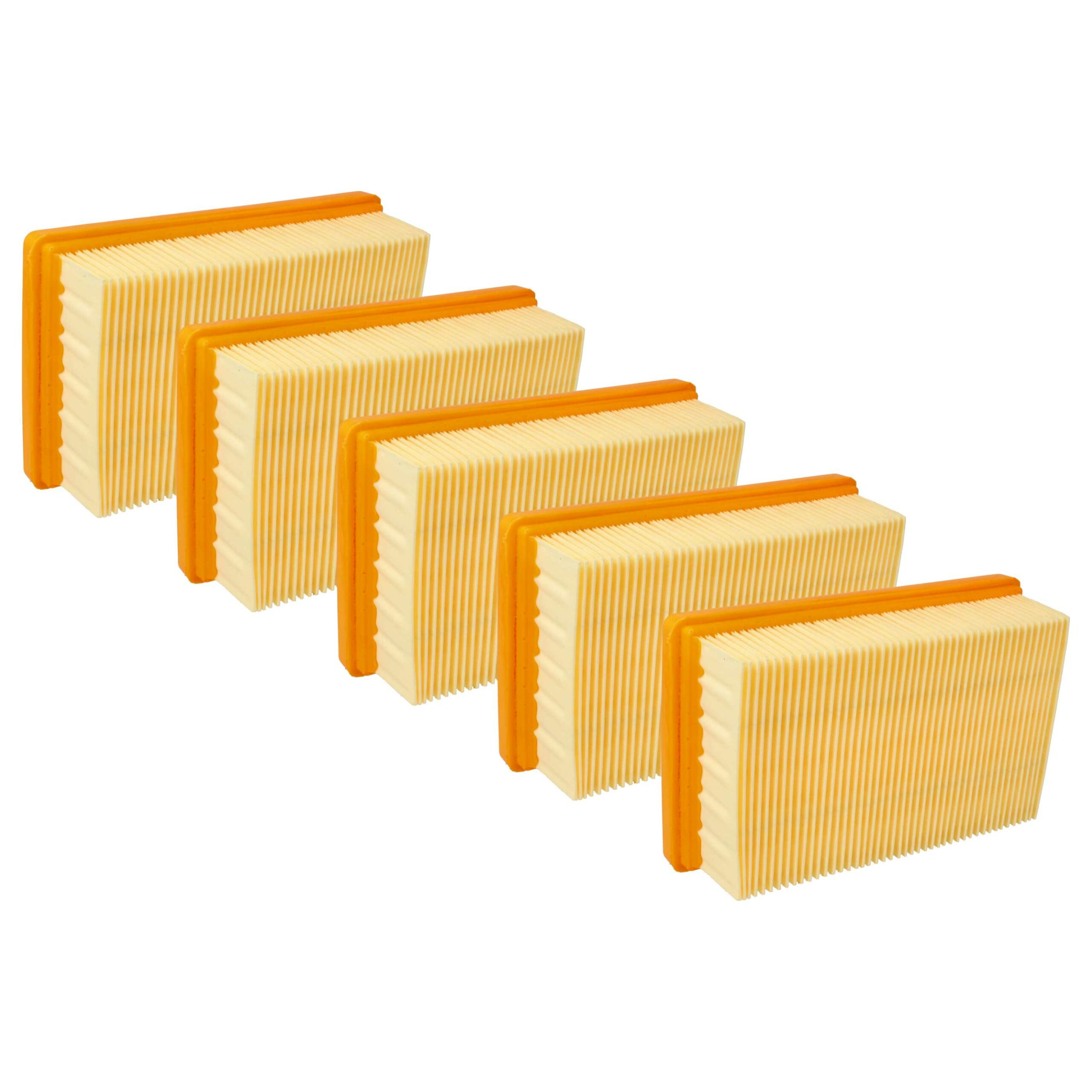 5x Filtro plissado para Kärcher KFI 4410, 2.863-005.0 - vhbw