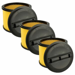 Pack 3x Filtros de Cartucho para Aspiradores Ozito/Einhell 23.421.75, 23.421.67 - vhbw