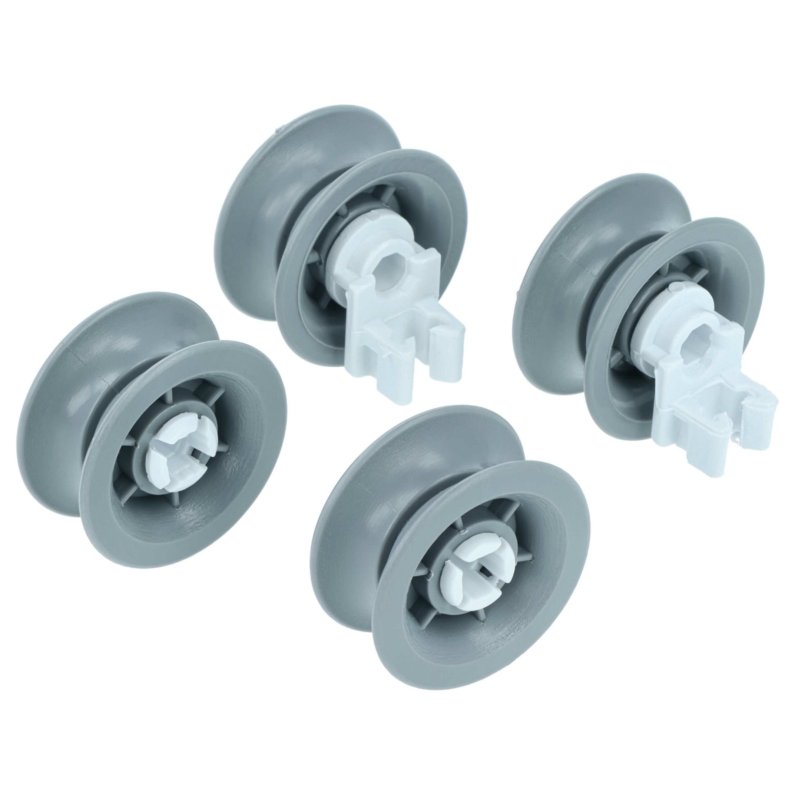 4x Rolos para Cesto Inferior de Máquina de Lavar Loiça vhbw - Substitui Bauknecht 481252018085 - Ø 31 mm