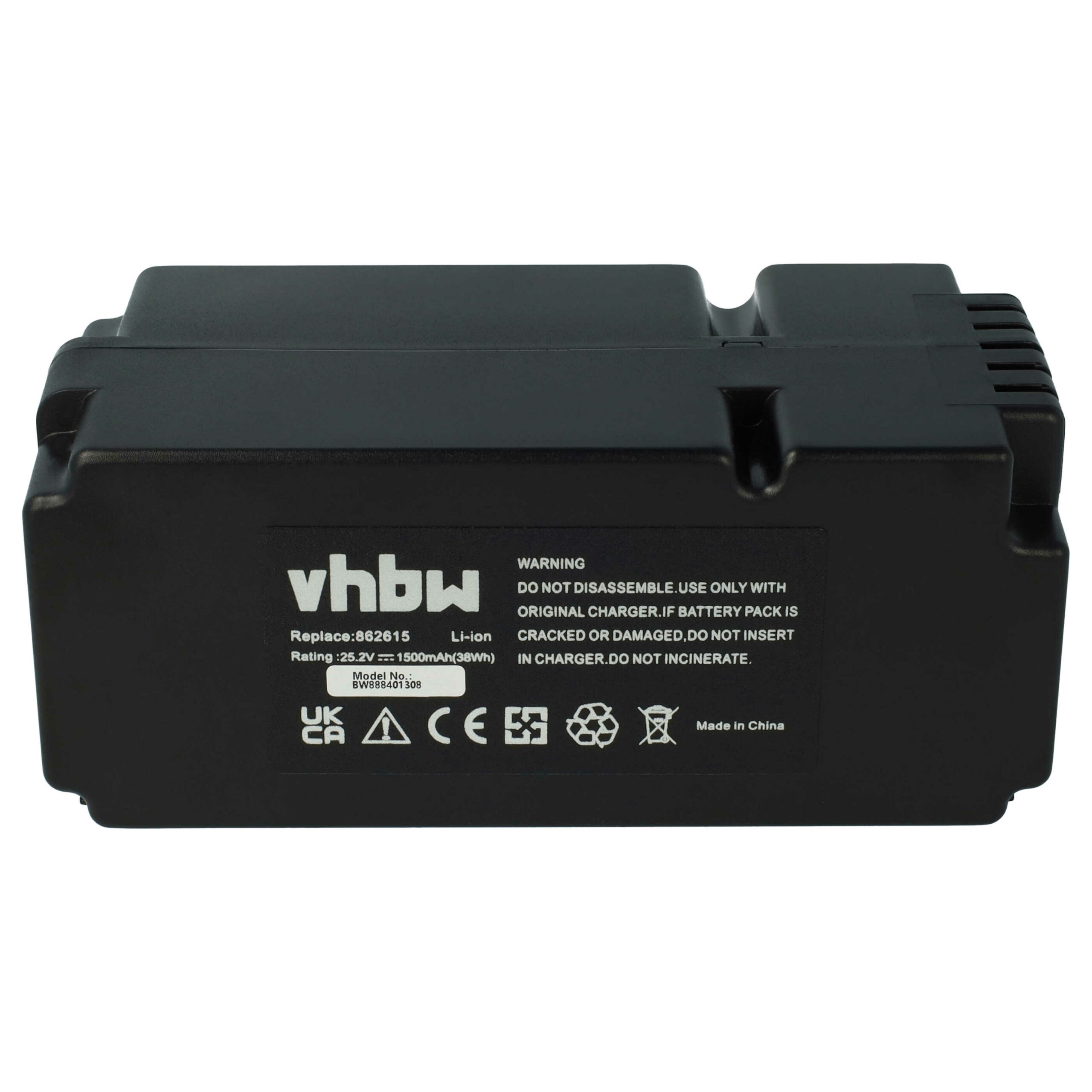 Bateria vhbw para Yard Force 862601, 862615, 862617, 862618, 0862622 - 1500 mAh 25.2 V Li-Ion