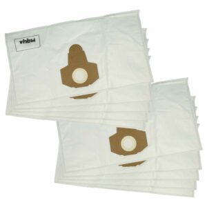 10x Sacos para Aspirador que substituem Einhell 23.421.30 para Aspiradores Parkside - poliéster/microfibra
