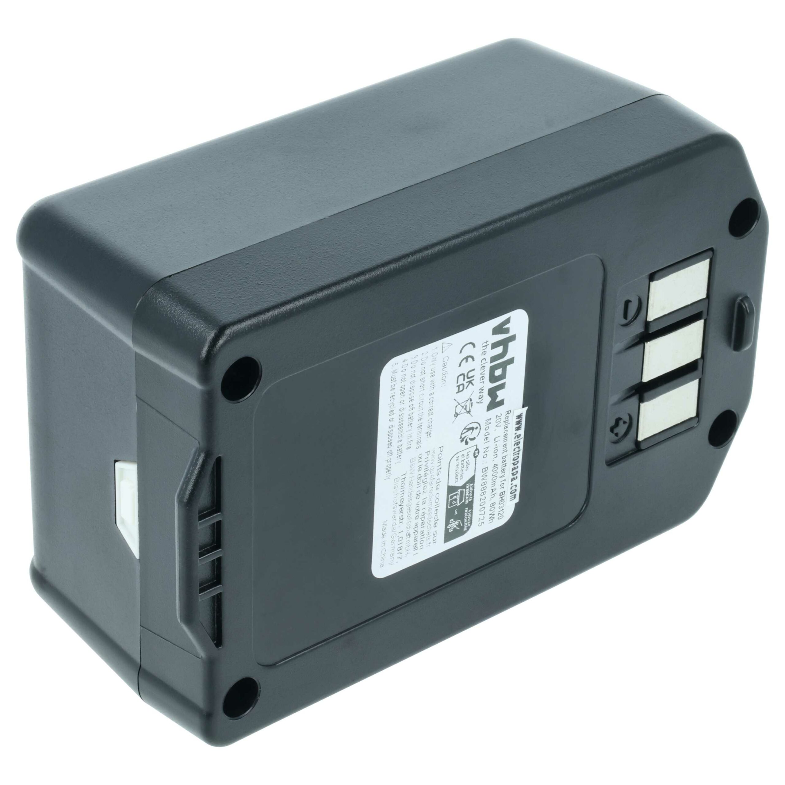 Bateria vhbw 20V 4000mAh compatível com Hoover BH03120PC, BH03120, BH03100