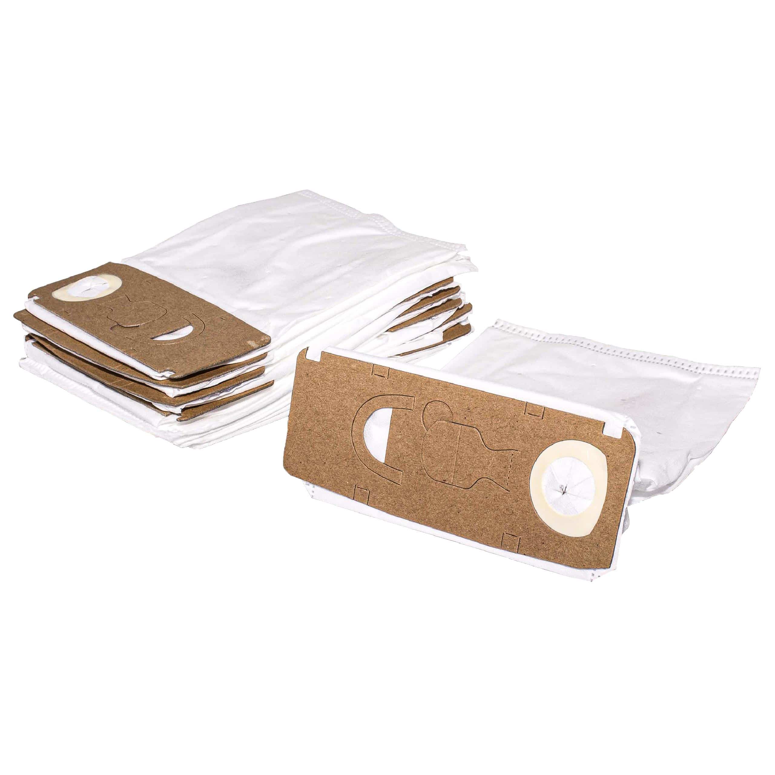 10 Sacos para Aspirador vhbw compatível com Menalux 6971P Vorwerk - Microfibra
