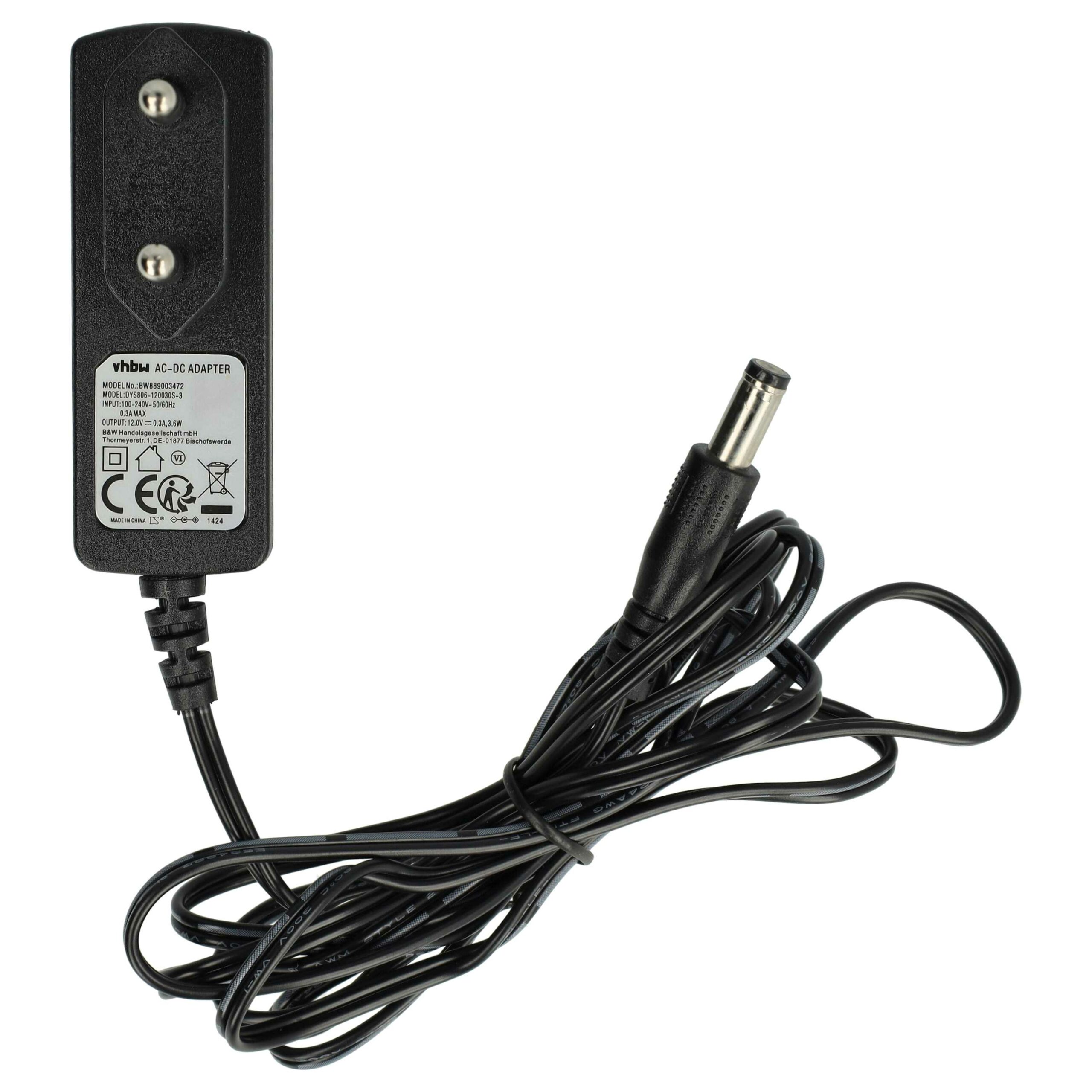 Adaptador de Alimentação de Rede vhbw para Gira-Discos Dual (substitui Dual 207147)