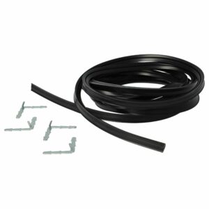Vedante Universal para Porta de Forno com Ganchos de Canto Angulados vhbw - 3 m Preto