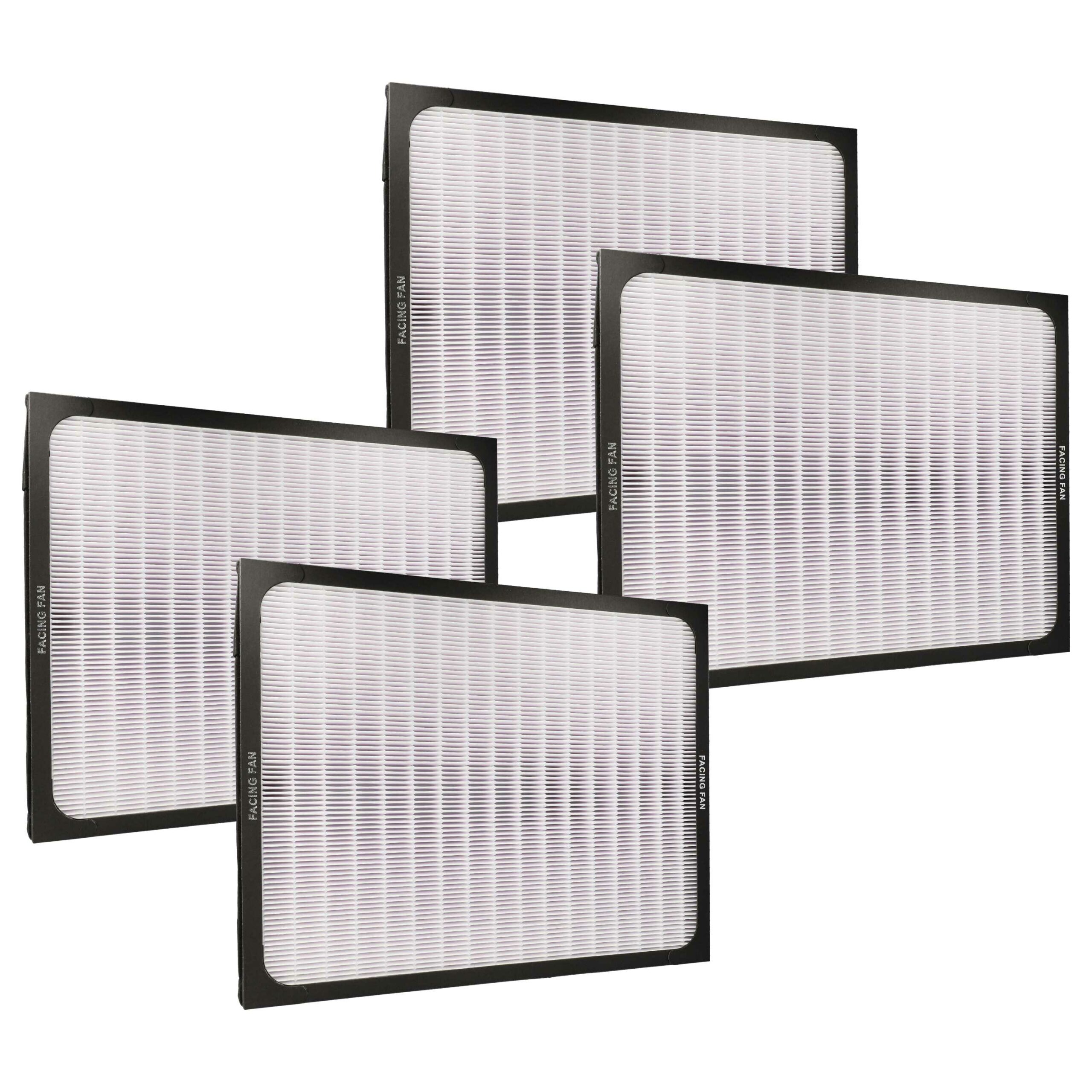 Conjunto de 4 Filtros de Ar para Blueair Classic 203 Slim, 203C, 205C, 210B - Filtro de Partículas vhbw