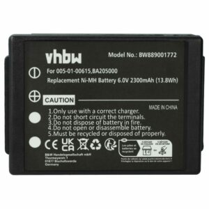 Bateria de Substituição vhbw para Comando HBC 005-01-00615, BA205000, BA206000, BA205030 - 2300 mAh