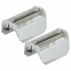 2x Lâmina para Barbear Braun 30B, 30B Mul, 30S - vhbw, com Moldura, Prateada