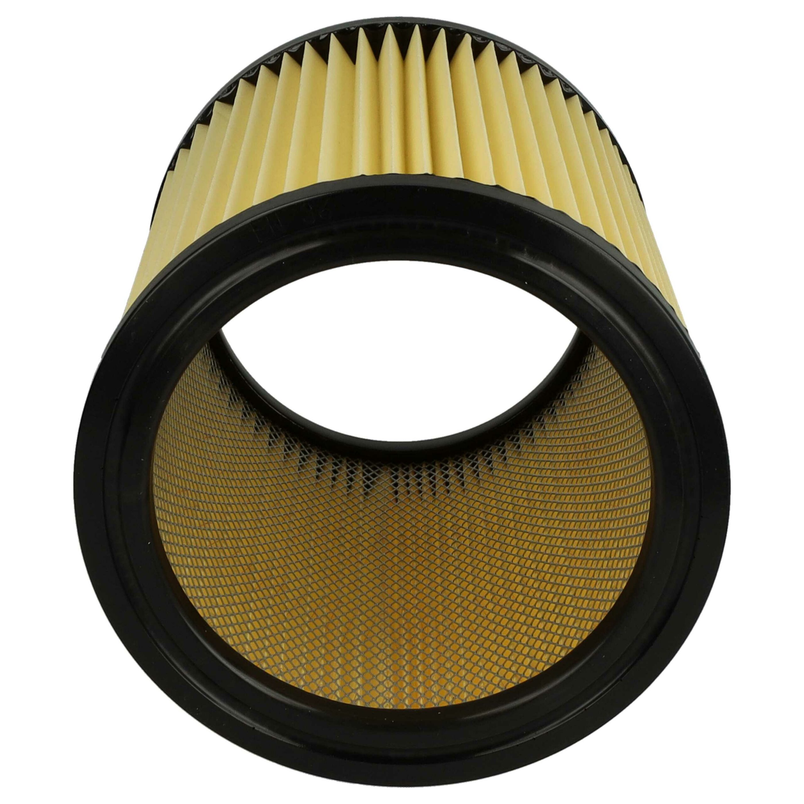 Pack 3x Filtro Cartuchos para Aspirador Hikoki Hitachi 710060 - Preto/Amarelo vhbw - Image 4