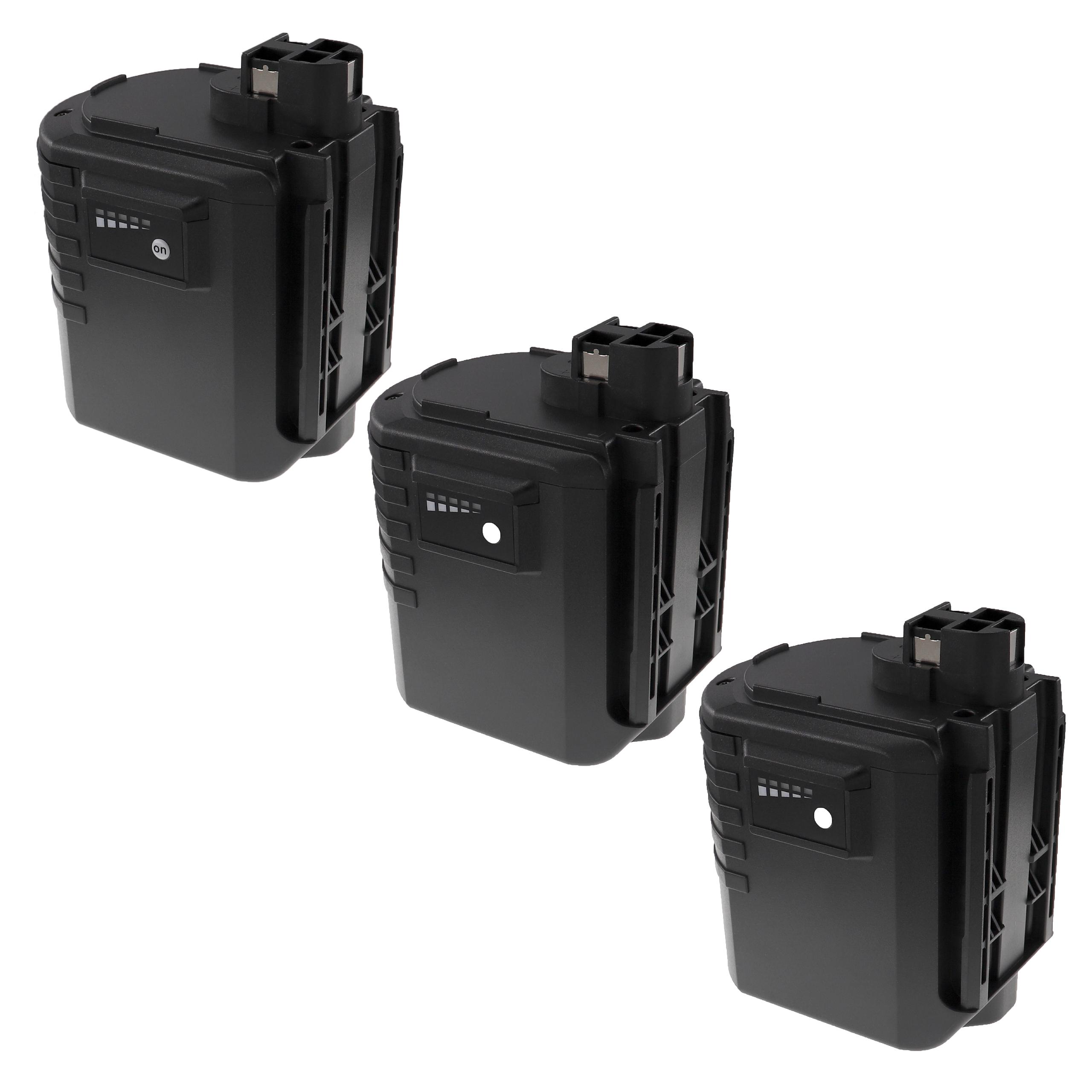 Pack 3x Bateria EXTENSILO para Bosch 24V 3300 mAh NiMH - Compatível 2607335082