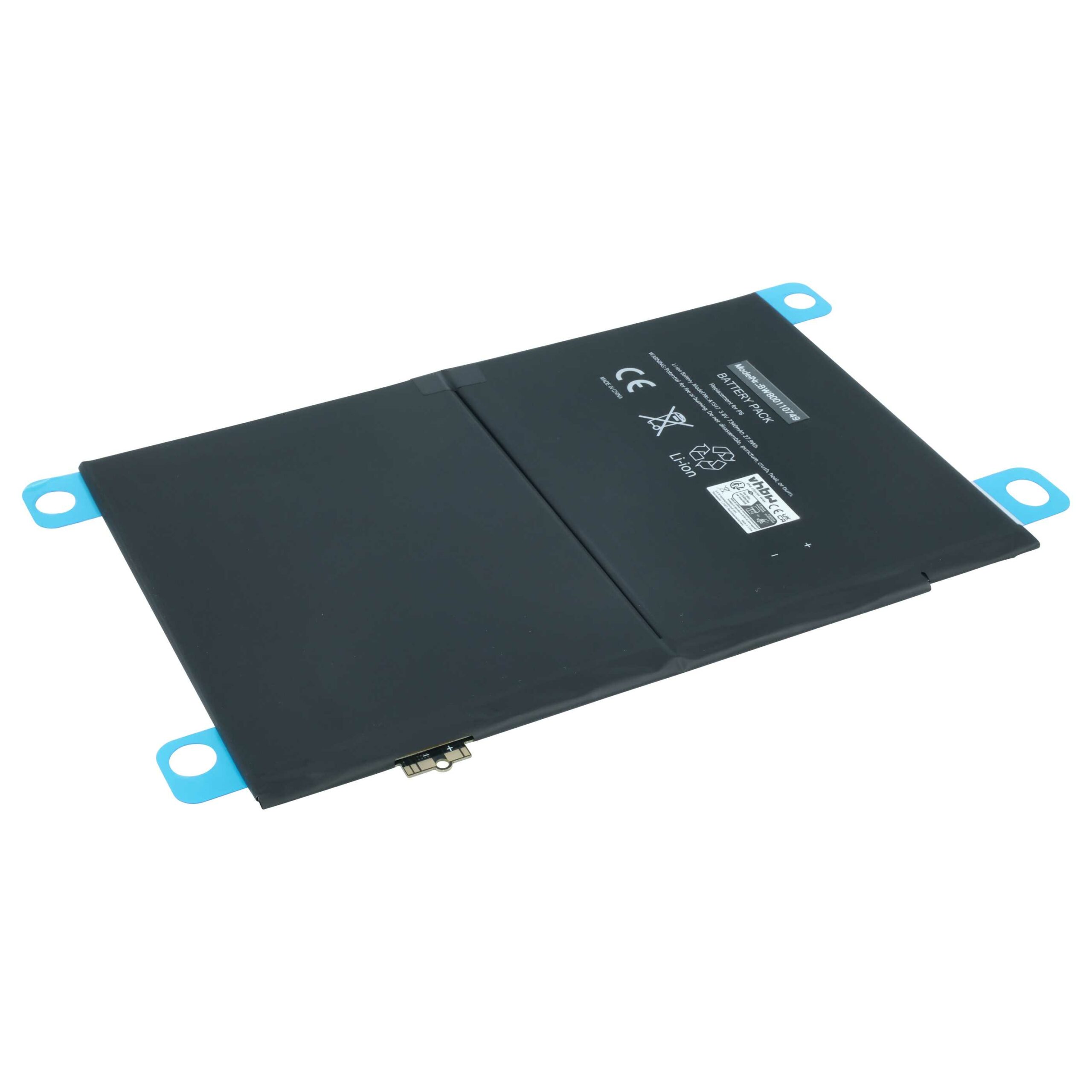 Bateria vhbw para Apple iPad - 7340 mAh 3.76V Li-Ion (A1567, A1547)