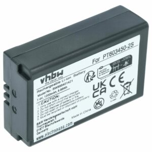 Bateria Laser compatível CEM PT603450-2S - 1200 mAh 7.4 V Li-Ion vhbw