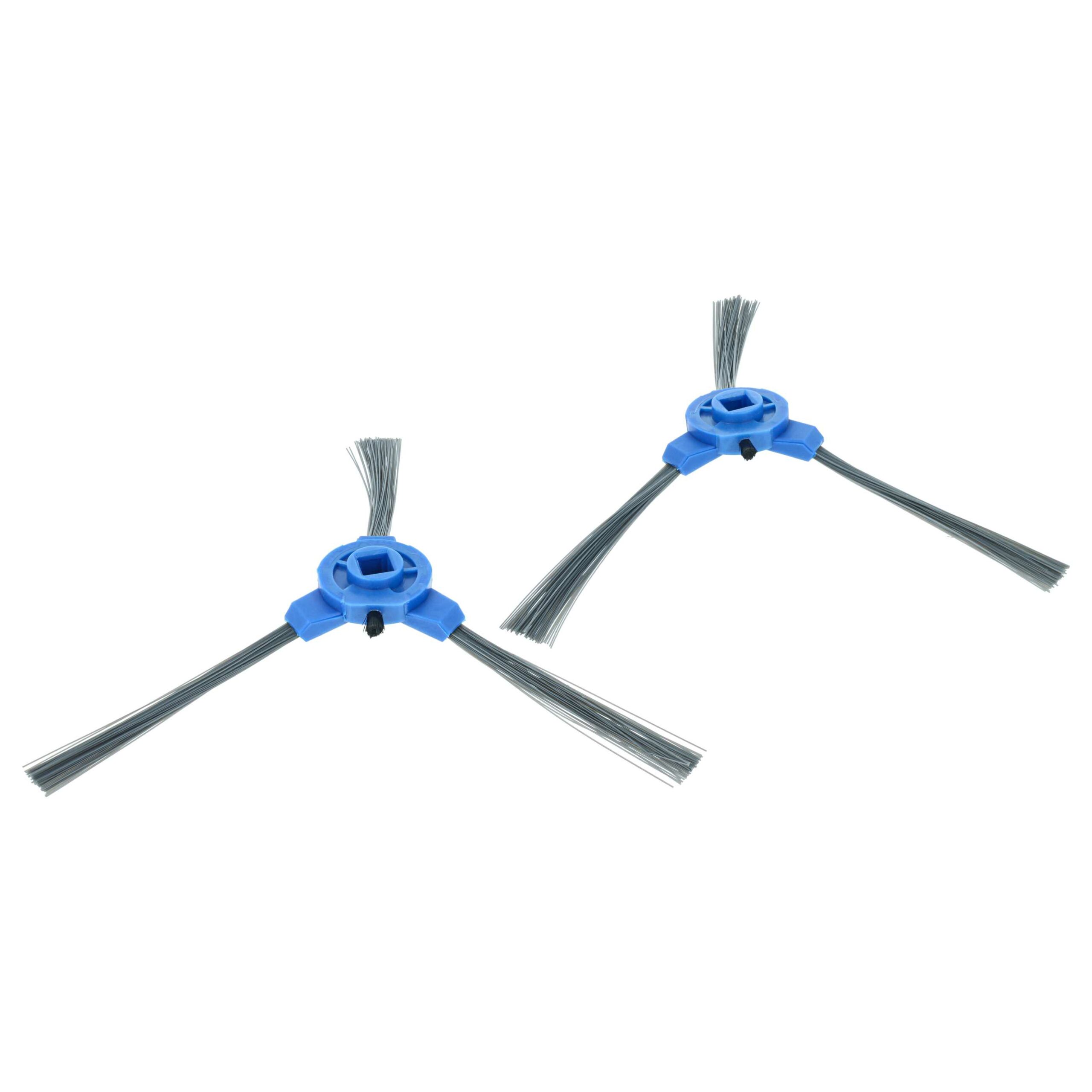 8 Escovas Laterais para Eufy, Tesvor 11S e Outros Aspiradores Robôs - 3 Braços, Preto, Cinzento, Azul - Image 2