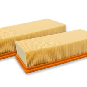 2 Filtros Plissados Planos vhbw para Aspirador Kärcher (substitui 6.907-276.0, 6.904-095.0, 6.904-283.0)