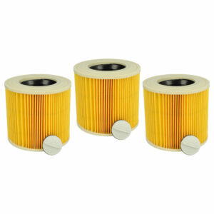 3x Filtro Cartucho para Aspirador Kärcher 2.863-303.0, 6.414-547.0 e Baier - vhbw