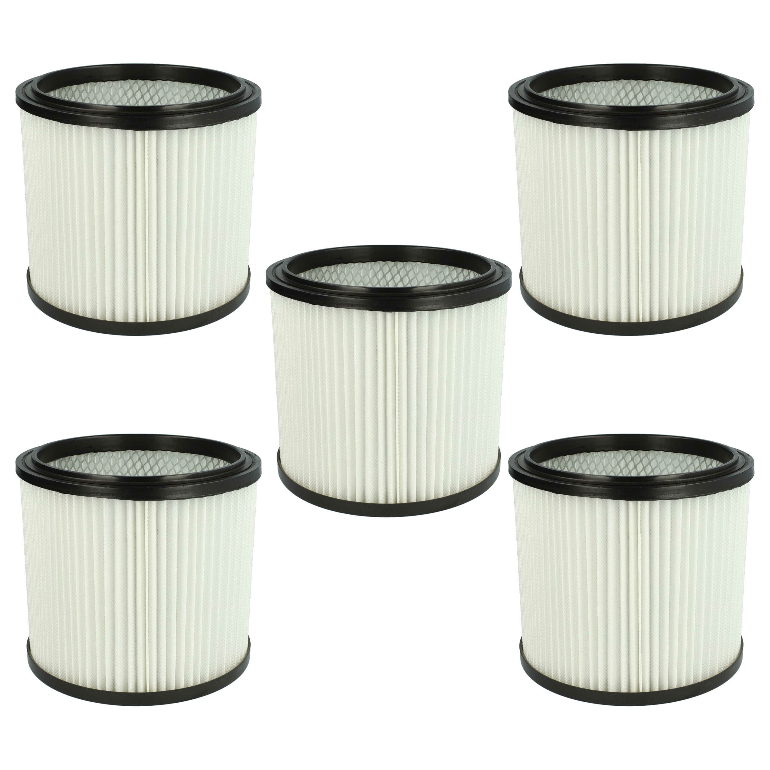 Pack de 5 Filtros Cartucho vhbw para Aspiradores Einhell 2351110, Rowenta e compatíveis