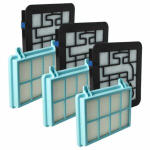 Conjunto de 3 Filtros vhbw para Aspirador Philips 432200494471