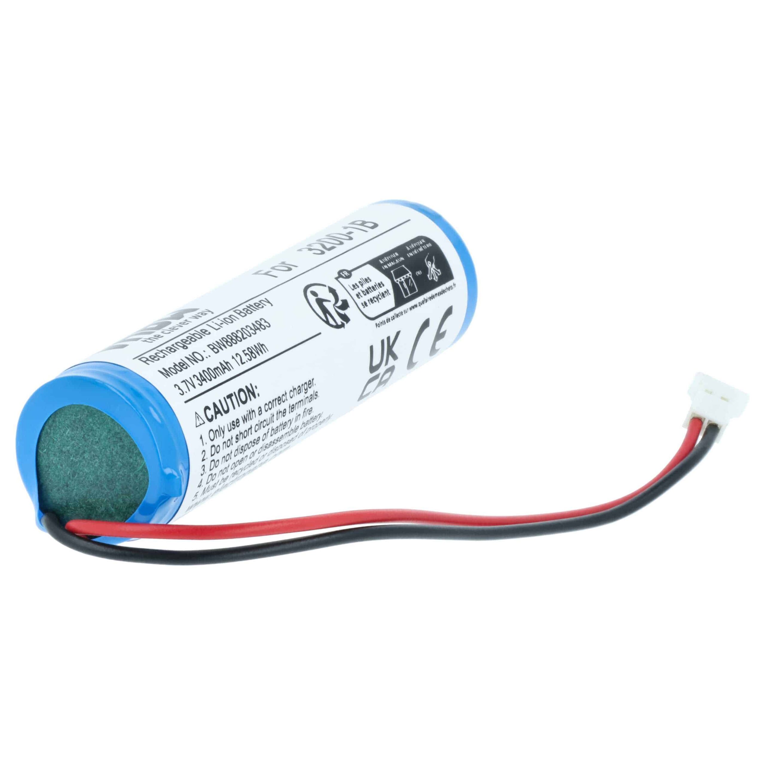 Bateria de substituição vhbw para Eschenbach 3200-1B - 3400 mAh 3.7 V Li-Ion - Image 2
