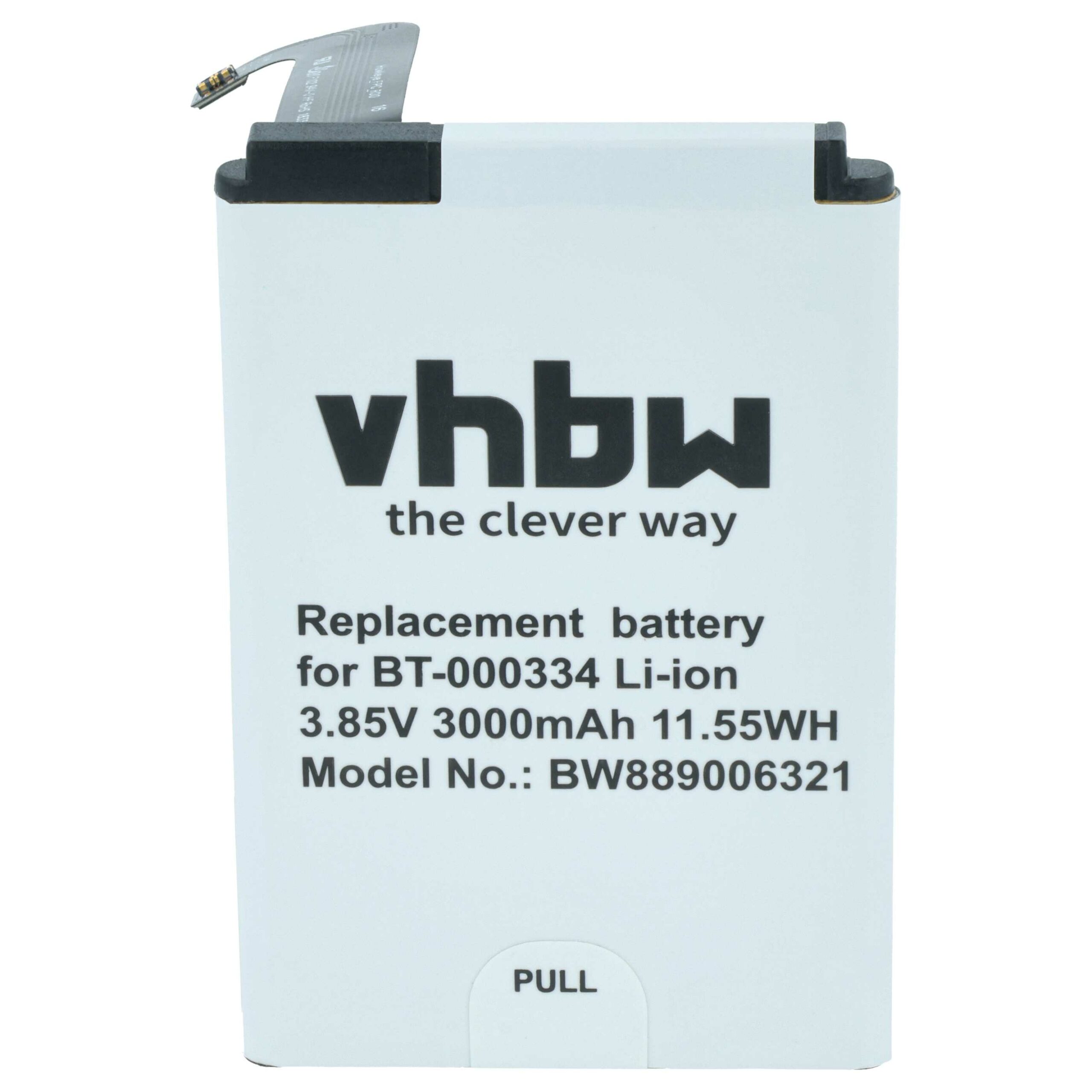 3x Bateria para Scanner Zebra 03MAY18, BT-000334, BT-000334-1 - 3000 mAh 3.85 V - Image 2