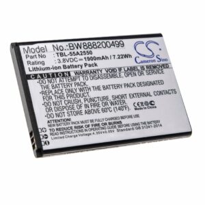 Bateria para Router Móvel TP-Link TBL-55A2550 - 1900 mAh 3.8 V Li-Ion vhbw