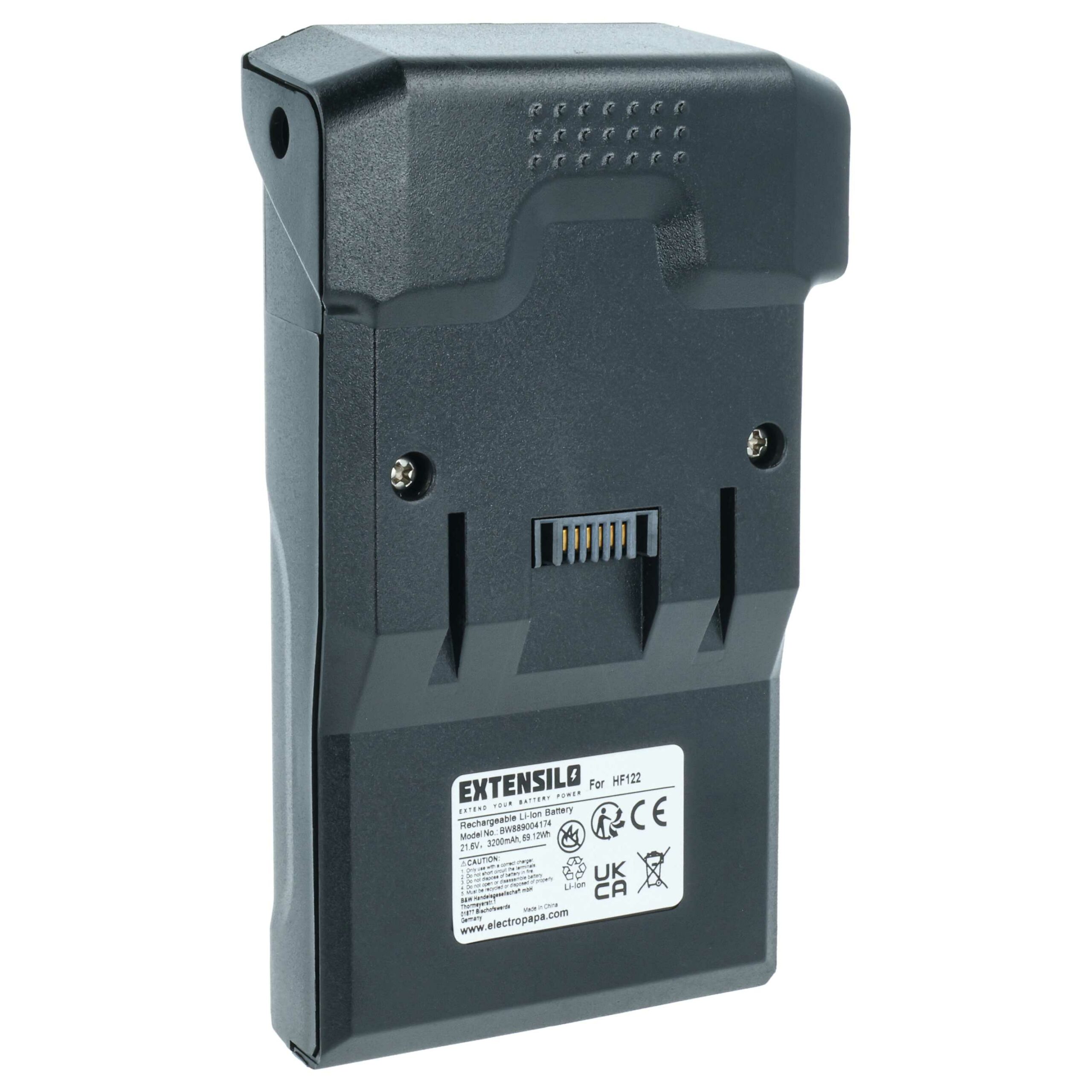 Bateria EXTENSILO para Hoover B012, 35602208 - 21.6V, 3200mAh, Li-Ion - Image 2