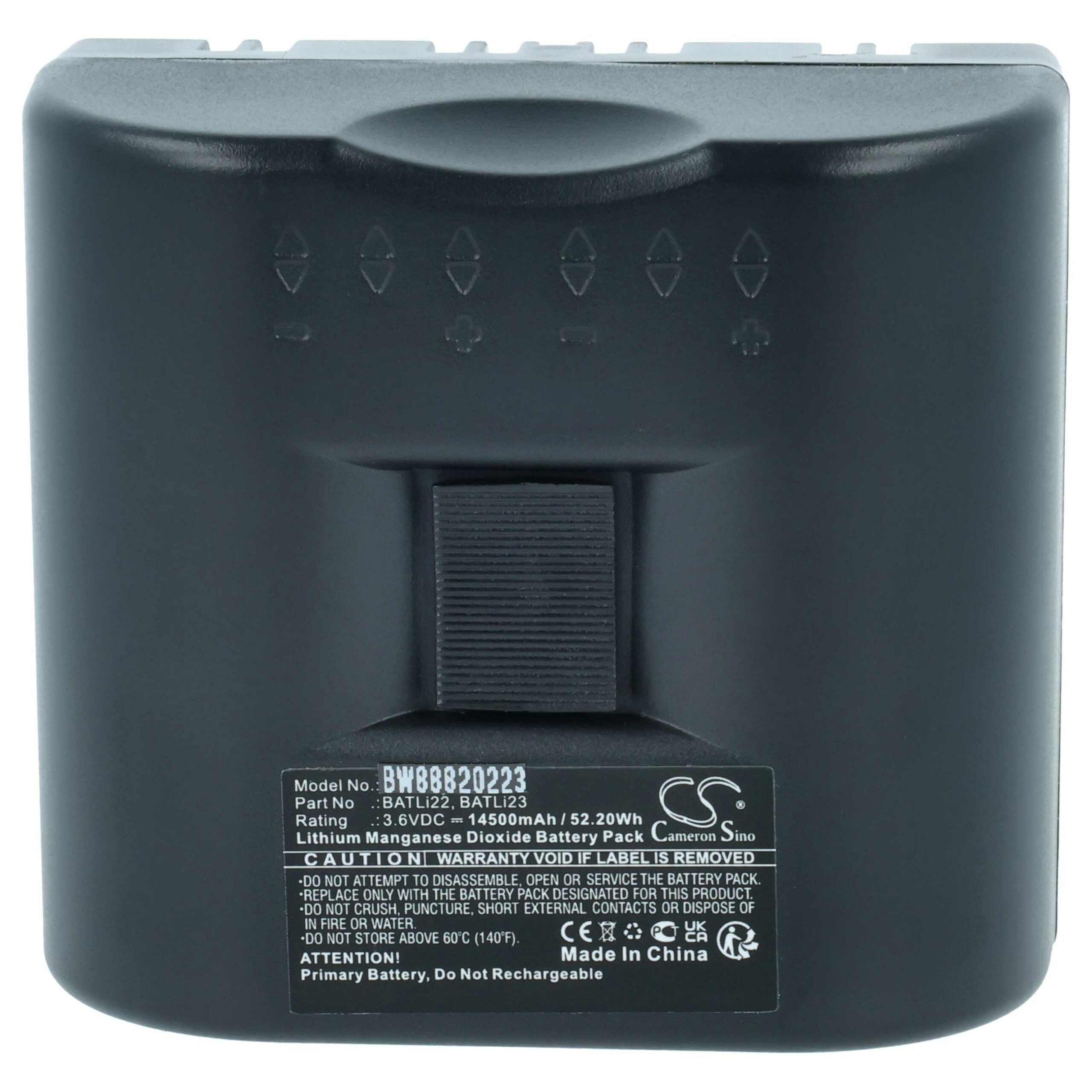 Pack 5x Baterias vhbw compatíveis Daitem MPU01X, BATLI23, BATLI22 - 14500 mAh 3.6V Li-MnO2 - Image 3