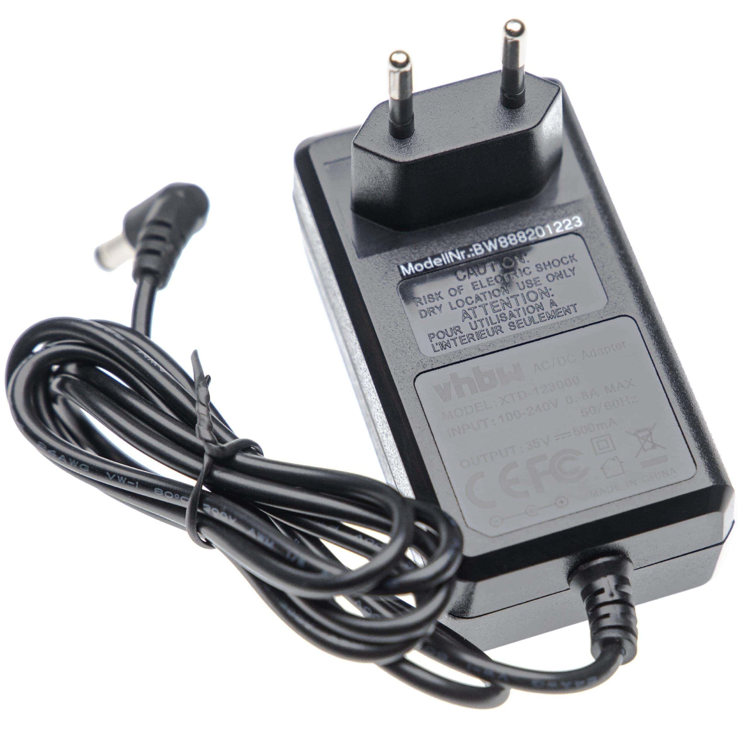 Carregador compatível vhbw para Electrolux e AEG aspirador sem fios (substitui 140076054083, 0090146925) - Image 2