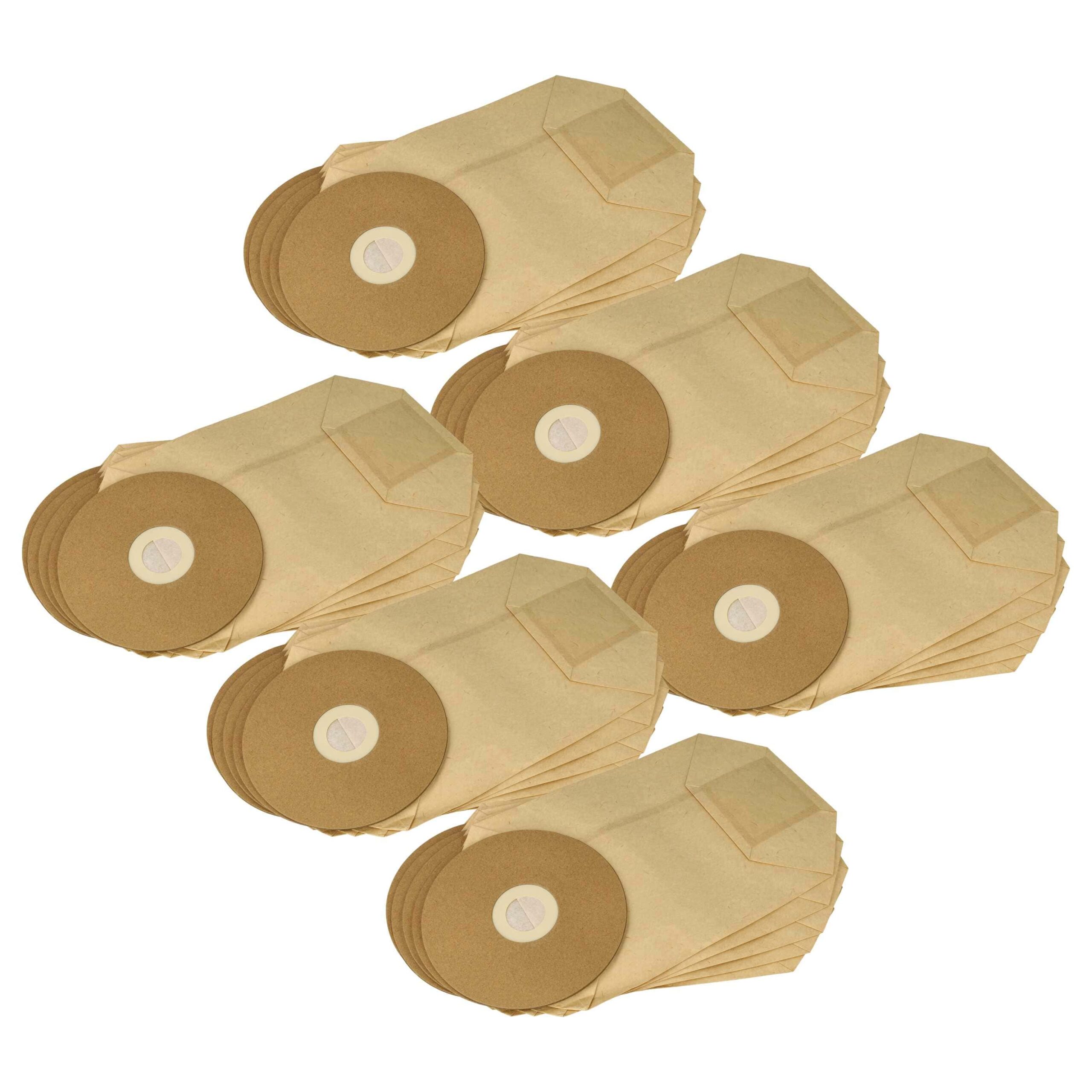 Pack 30x Sacos para Aspirador Cleancraft 7013353 - Papel/Cartão vhbw