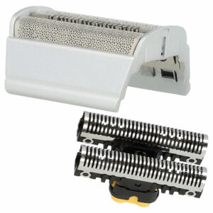 Kit de substituição vhbw para Braun SB505, 31B, 31S - bloco cortante e lâmina dupla com moldura