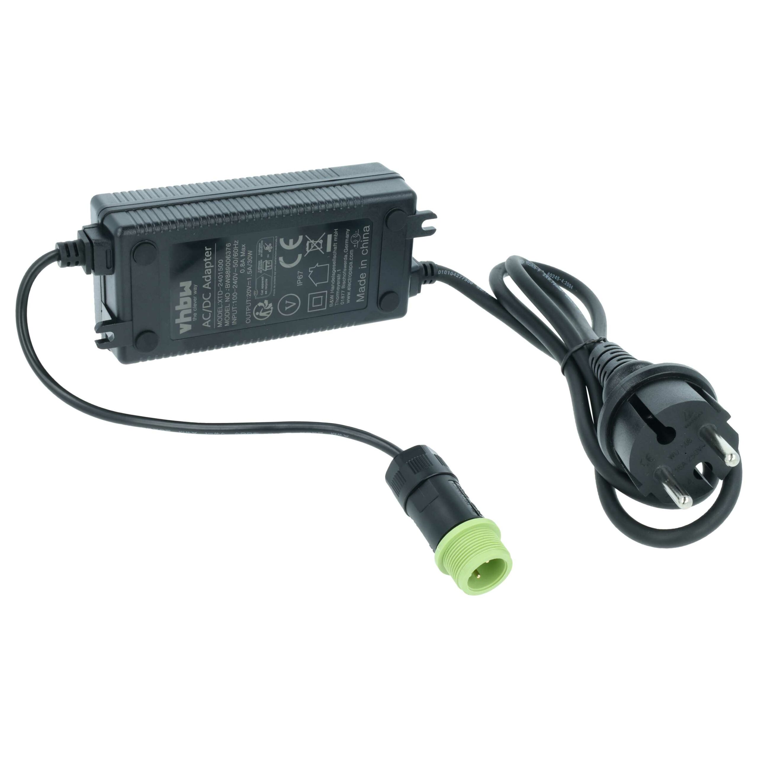Adaptador de Alimentação de Corrente Alternada vhbw para Estação de Carregamento Worx WA3750.1 - Image 2