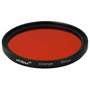 Filtro Laranja para Objetivas de Câmara com Rosca de 55 mm - vhbw