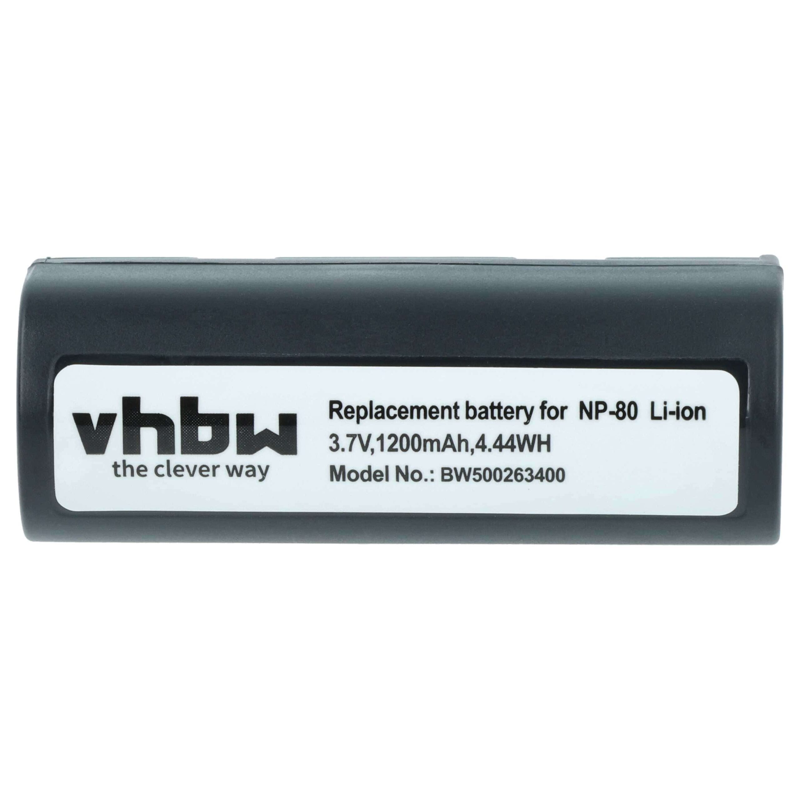 Bateria de substituição vhbw para Epson EU95 - 1200mAh, 3.7V, Li-Ion (Pack 2x) - Image 4