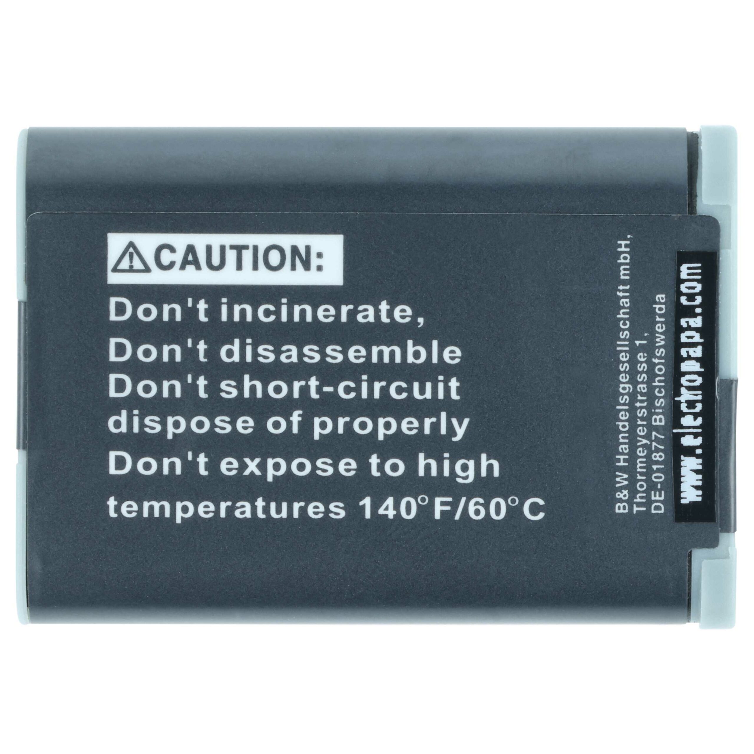 Bateria vhbw para Canon NB-12L - 1800mAh, 3.7V, Li-Ion - Image 4