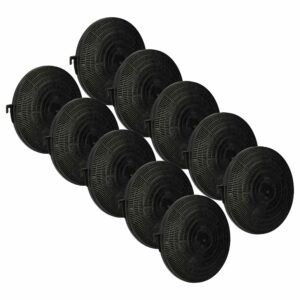 10x Filtro de Carvão Ativado de Substituição para Zanussi - 21 cm (vhbw)