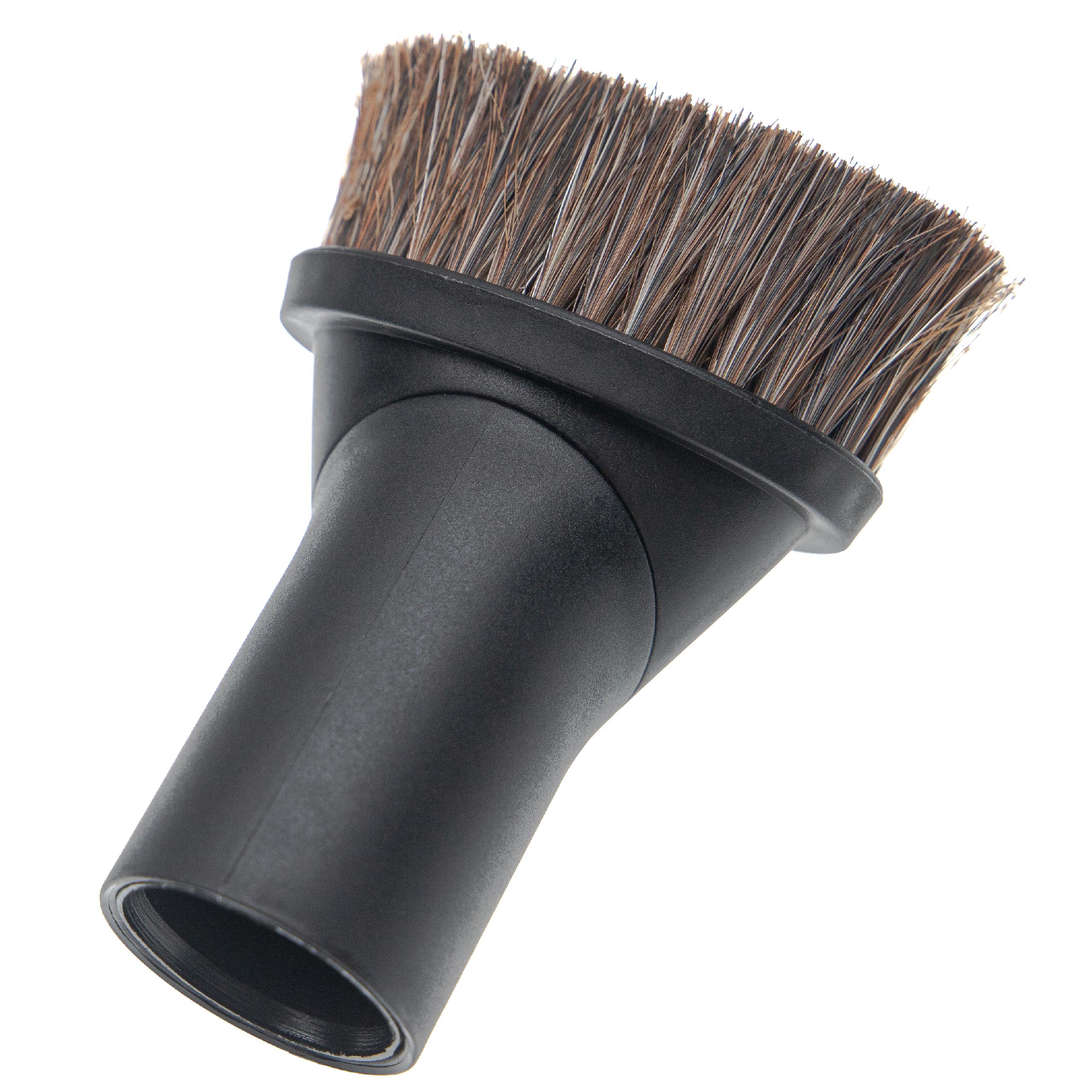 Escova de Poeira para Aspirador com Conector ⌀ 32/35 mm - Anel Adaptador/Redutor, Cerdas de Crina de Cavalo