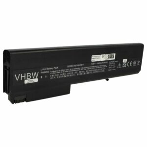 Bateria para Portátil HP vhbw 6600 mAh 14.8V Li-Ion - Substituição 372771-001, 381374-001, 398876-001, HSTNN-DB06