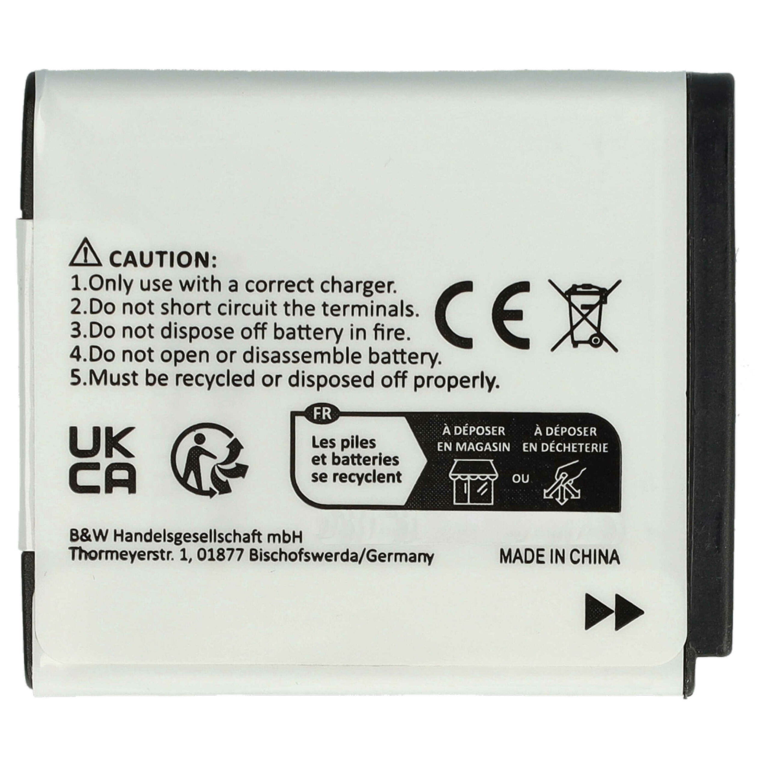 Pack 3x Bateria vhbw NP-50 para Fujifilm e Kodak - 650mAh, 3.6V, Li-Ion - Image 4