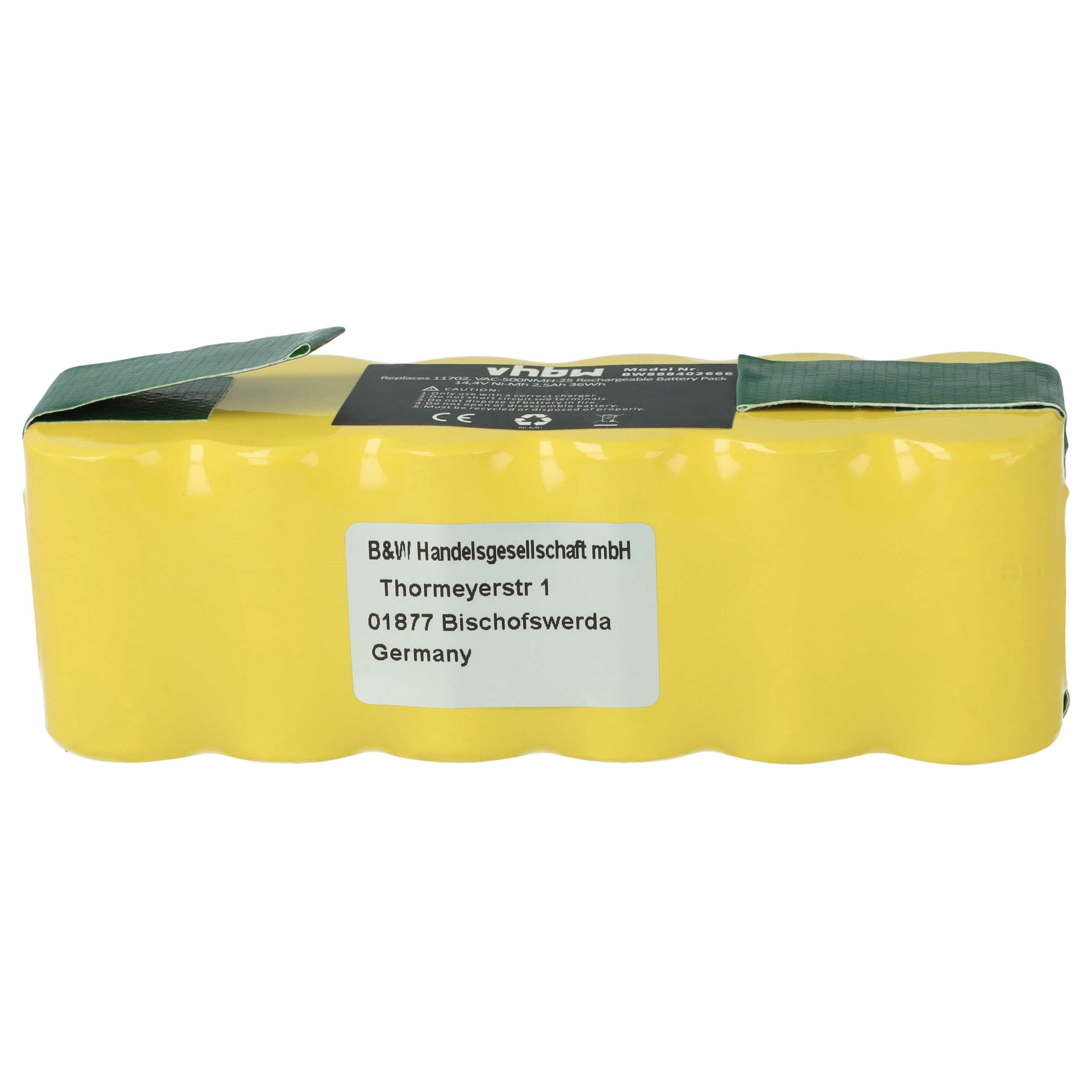 Bateria vhbw 14.4V 2500mAh NiMH para iRobot (80501e, 80601, 11702, 68939, 80501, 855714, 4419696) - Image 2