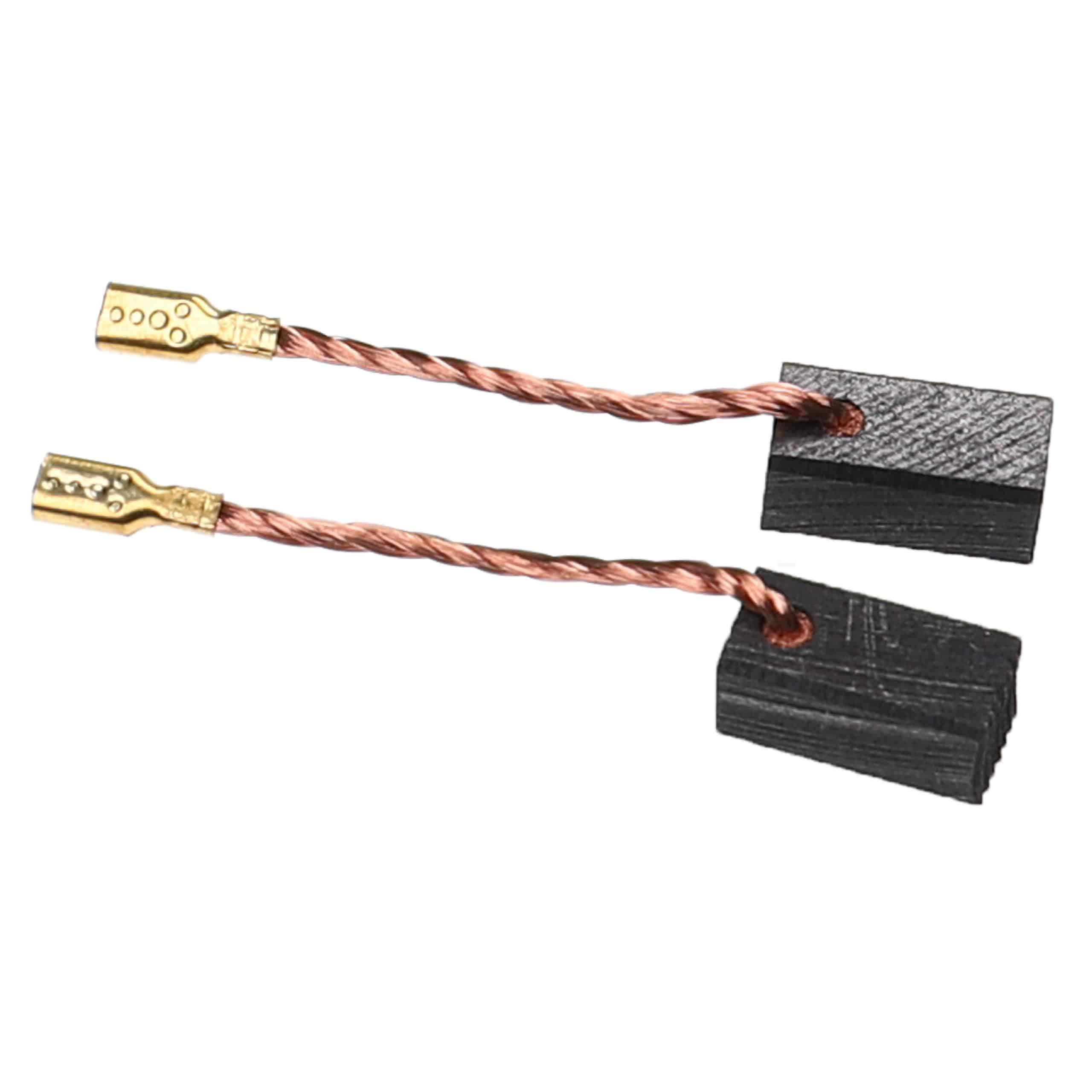 2x Escovas de Carvão Substituição Hitachi 999-005 para Ferramentas Elétricas - 6,3 x 7,3 x 14 mm