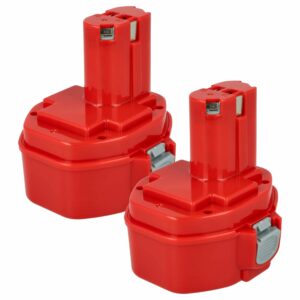 2x Bateria vhbw compatível com Makita 1434, 1422, 1433, 1420 - 3000 mAh, 14.4 V, NiMH