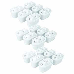 18x Filtro de Água Compatível com Brita SIL010-12 para Bilha Philips Water e Similares - vhbw