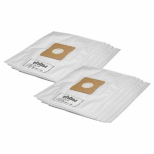 10x Sacos para Aspirador vhbw compatível com Dirt Devil 7060001 Hanseatic - microfibra